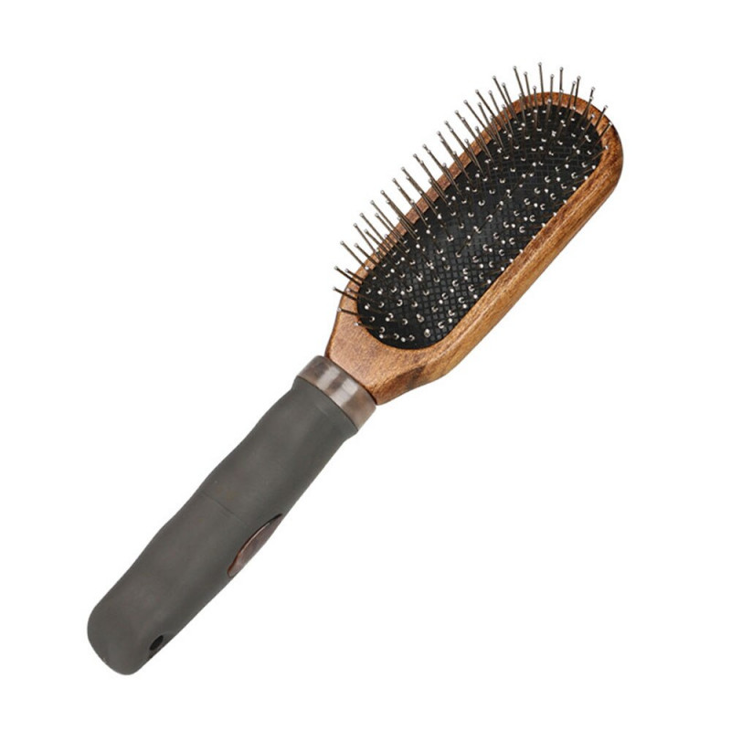 Pet Hair Remover Comb: Dogs & Cats Grooming Brush with Wood Handle