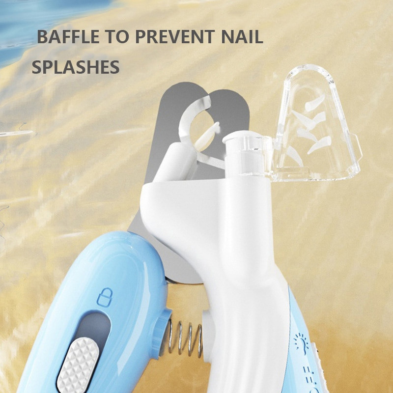 Professional Pet Nail Clippers: LED Light Paw Grooming Scissors