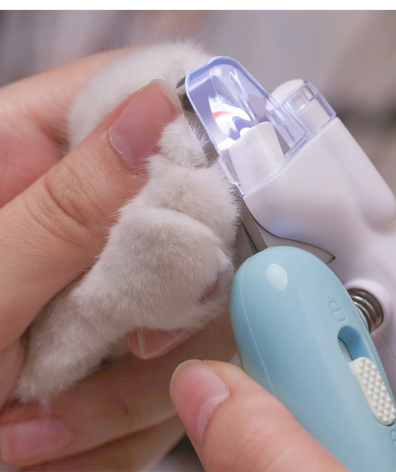 Professional Pet Nail Clippers: LED Light Paw Grooming Scissors