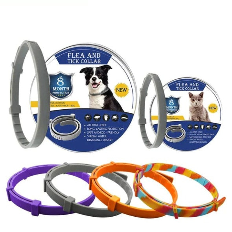 Flea & Tick Dog Collar - Adjustable, 8-Month Protection
