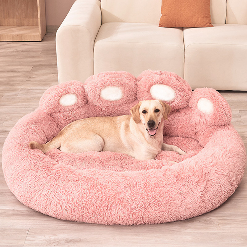 Luxury Dog Bed Square Dog Beds Long Plush Dog Mat Beds for Small M